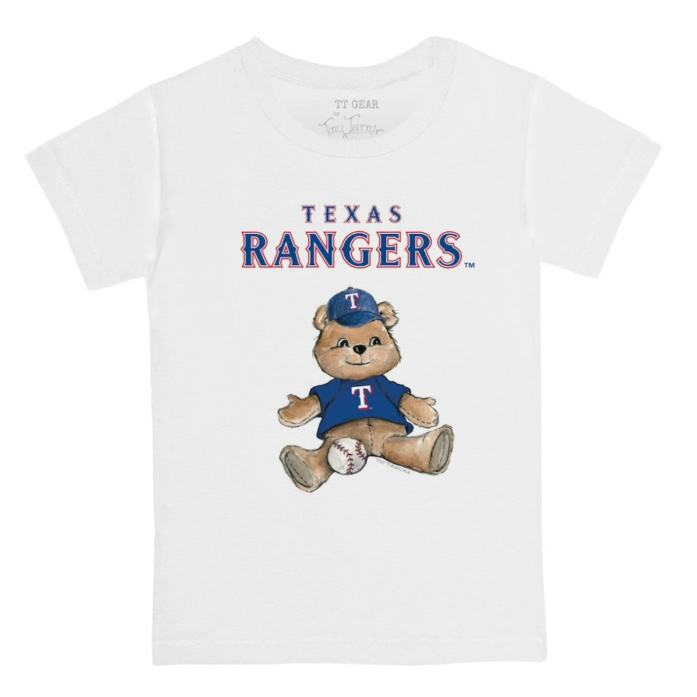 Texas Rangers Tiny Turnip Youth Teddy Boy T-Shirt - White - MLB Discount