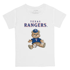 Texas Rangers Tiny Turnip Youth Teddy Boy T-Shirt - White - MLB Discount
