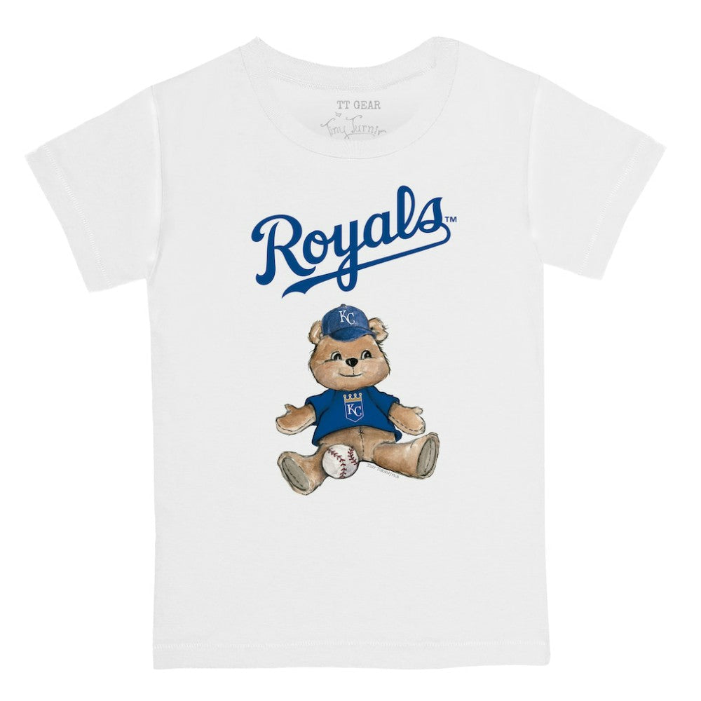 Kansas City Royals Tiny Turnip Youth Teddy Boy T-Shirt - White - MLB Discount