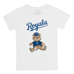 Kansas City Royals Tiny Turnip Youth Teddy Boy T-Shirt - White - MLB Discount