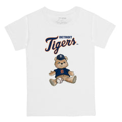 Detroit Tigers Tiny Turnip Youth Teddy Boy T-Shirt - White - MLB on Sale