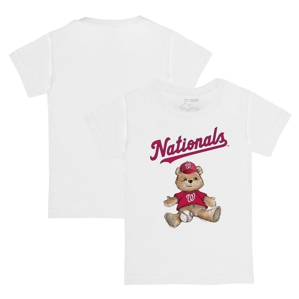 Washington Nationals Tiny Turnip Youth Teddy Boy T-Shirt - White - MLB Sale