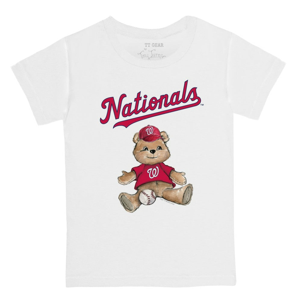 Washington Nationals Tiny Turnip Youth Teddy Boy T-Shirt - White - MLB Sale