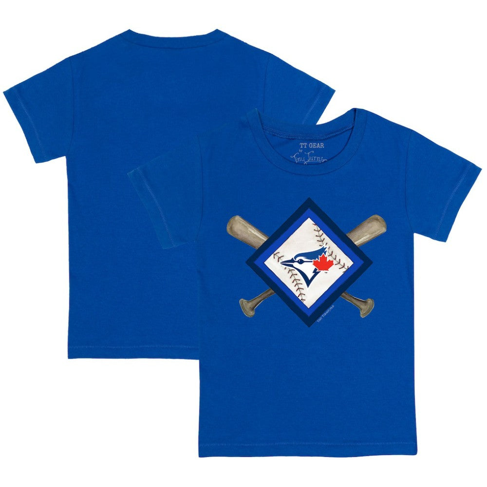 Toronto Blue Jays Tiny Turnip Youth Diamond Cross Bats T-Shirt - Royal - MLB Discount