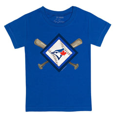 Toronto Blue Jays Tiny Turnip Youth Diamond Cross Bats T-Shirt - Royal - MLB Discount