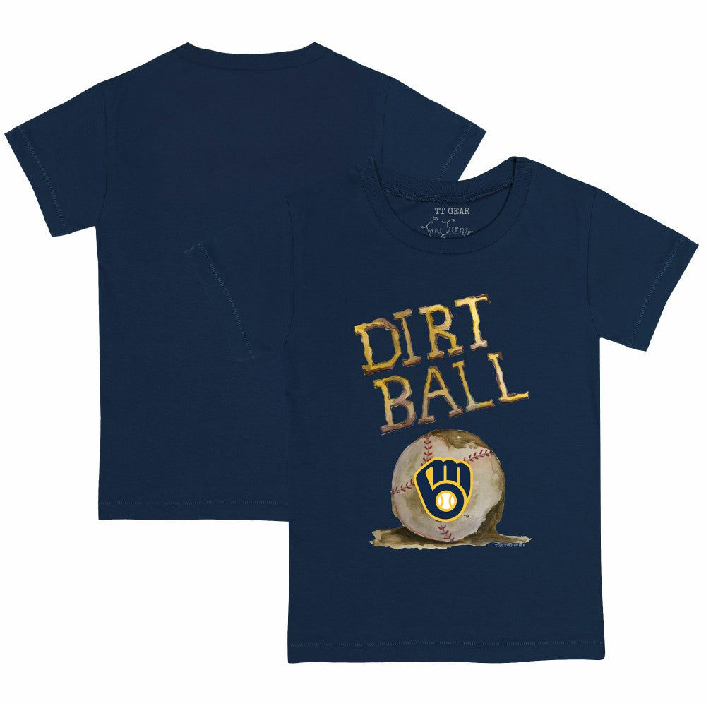 Milwaukee Brewers Tiny Turnip Youth Dirt Ball T-Shirt - Navy - MLB on Sale
