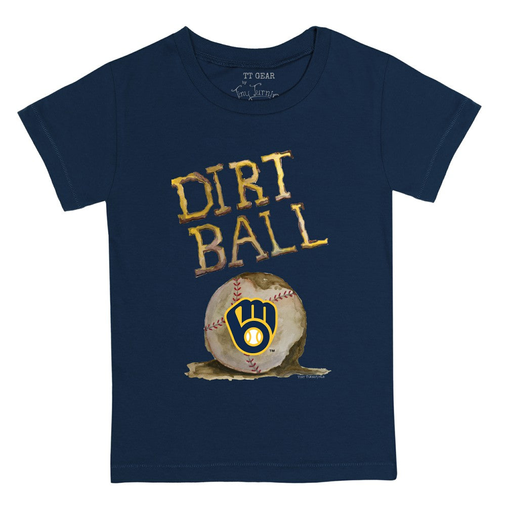 Milwaukee Brewers Tiny Turnip Youth Dirt Ball T-Shirt - Navy - MLB on Sale