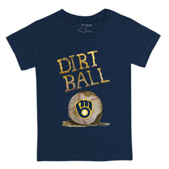 Milwaukee Brewers Tiny Turnip Youth Dirt Ball T-Shirt - Navy - MLB on Sale