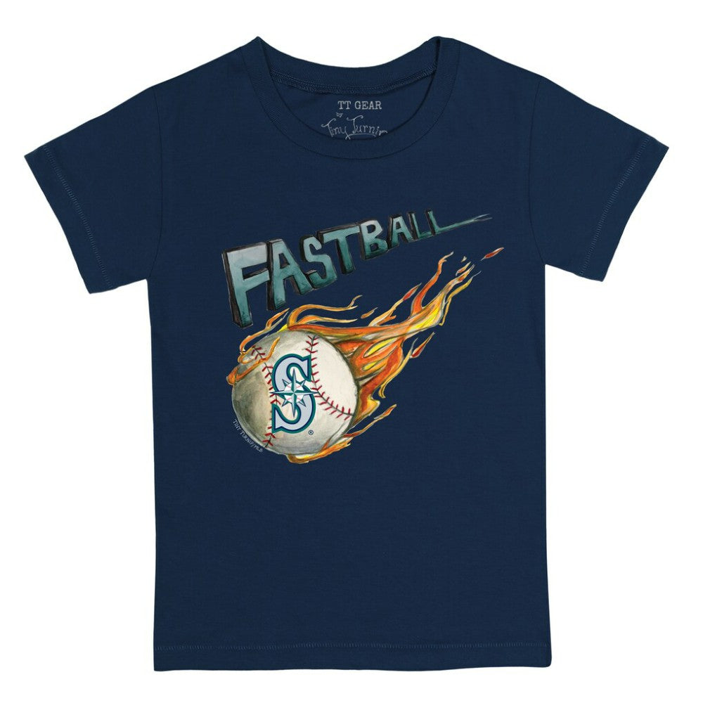 Seattle Mariners Tiny Turnip Youth Fastball T-Shirt - Navy - MLB Sale