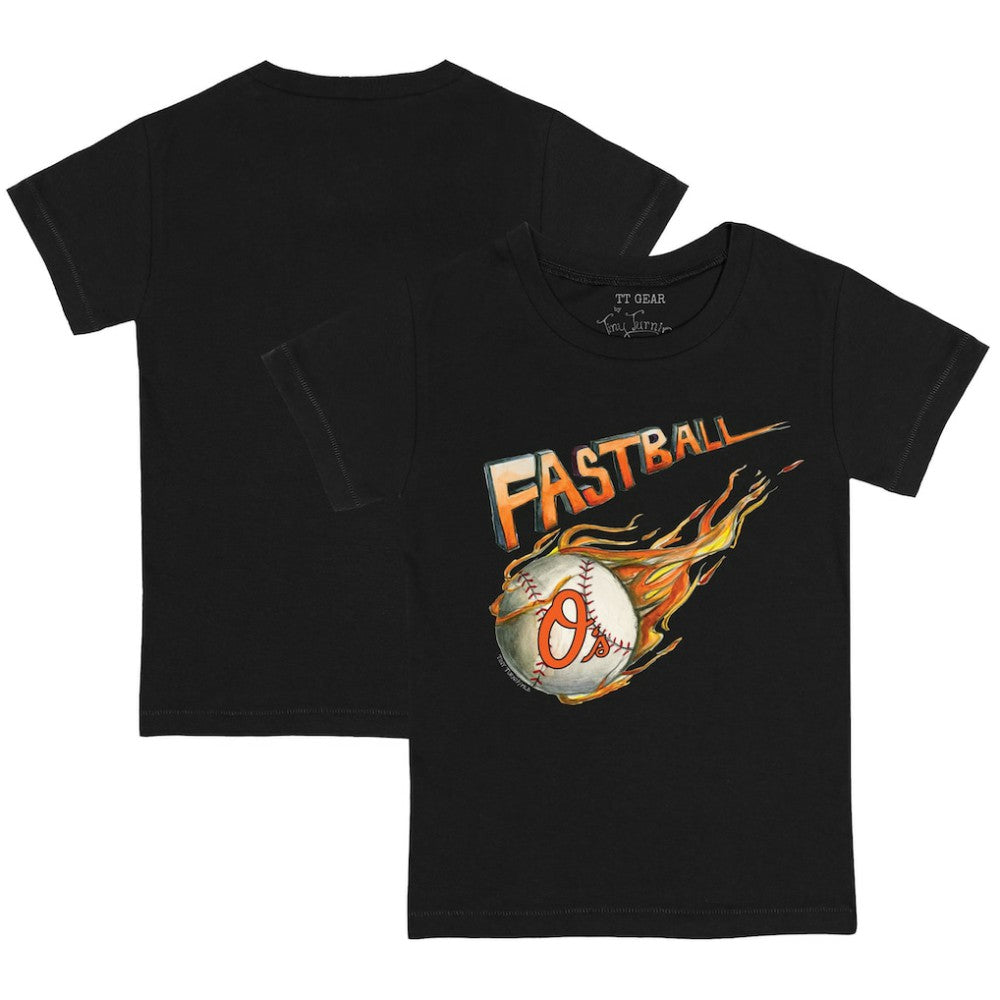 Baltimore Orioles Tiny Turnip Youth Fastball T-Shirt - Black - MLB Discount