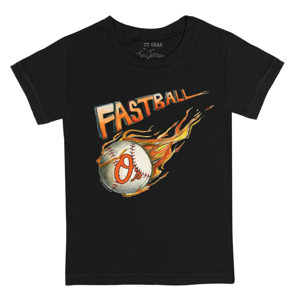 Baltimore Orioles Tiny Turnip Youth Fastball T-Shirt - Black - MLB Discount