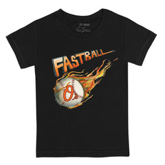 Baltimore Orioles Tiny Turnip Youth Fastball T-Shirt - Black - MLB Discount