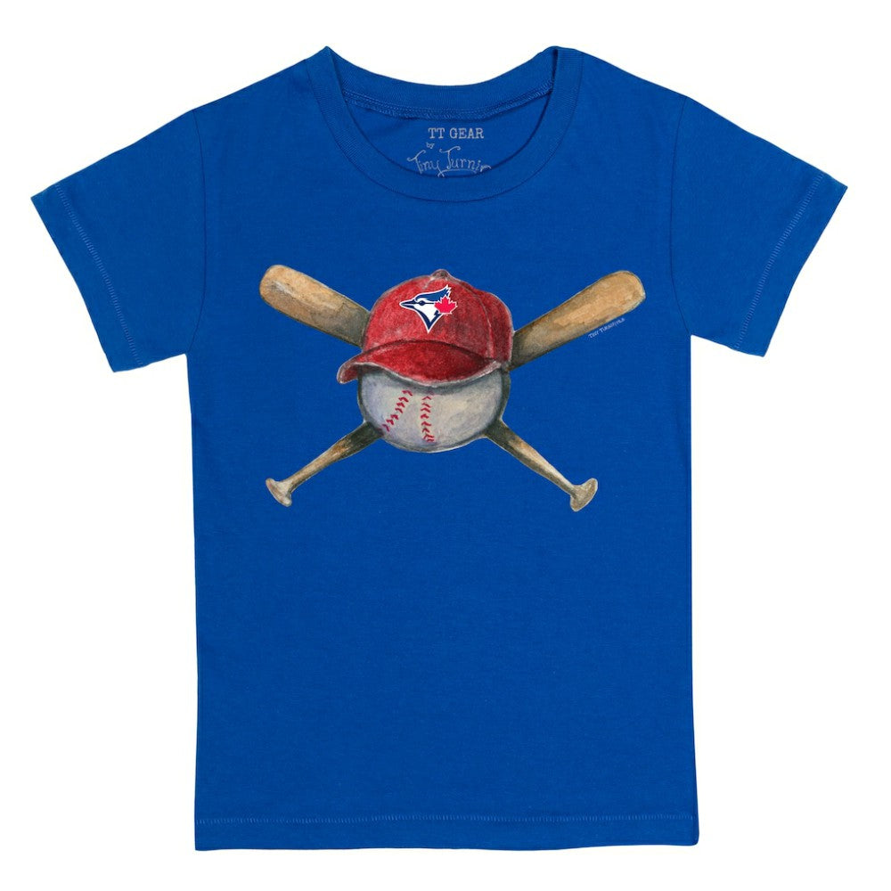 Toronto Blue Jays Tiny Turnip Youth Hat Crossbats T-Shirt - Royal - MLB Lifestyle