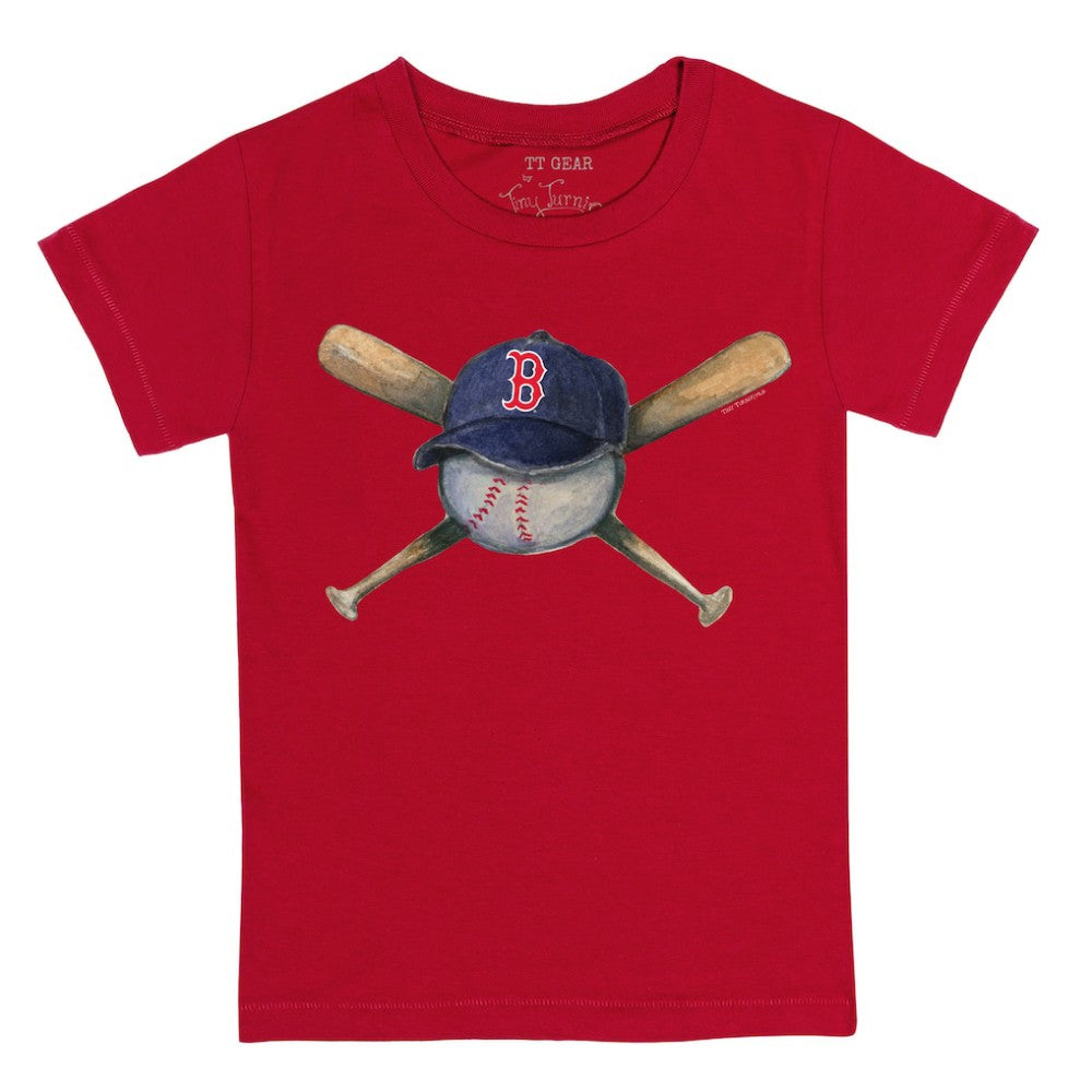 Boston Red Sox Tiny Turnip Youth Hat Crossbats T-Shirt - Red - MLB Sale