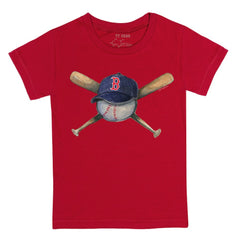 Boston Red Sox Tiny Turnip Youth Hat Crossbats T-Shirt - Red - MLB Sale