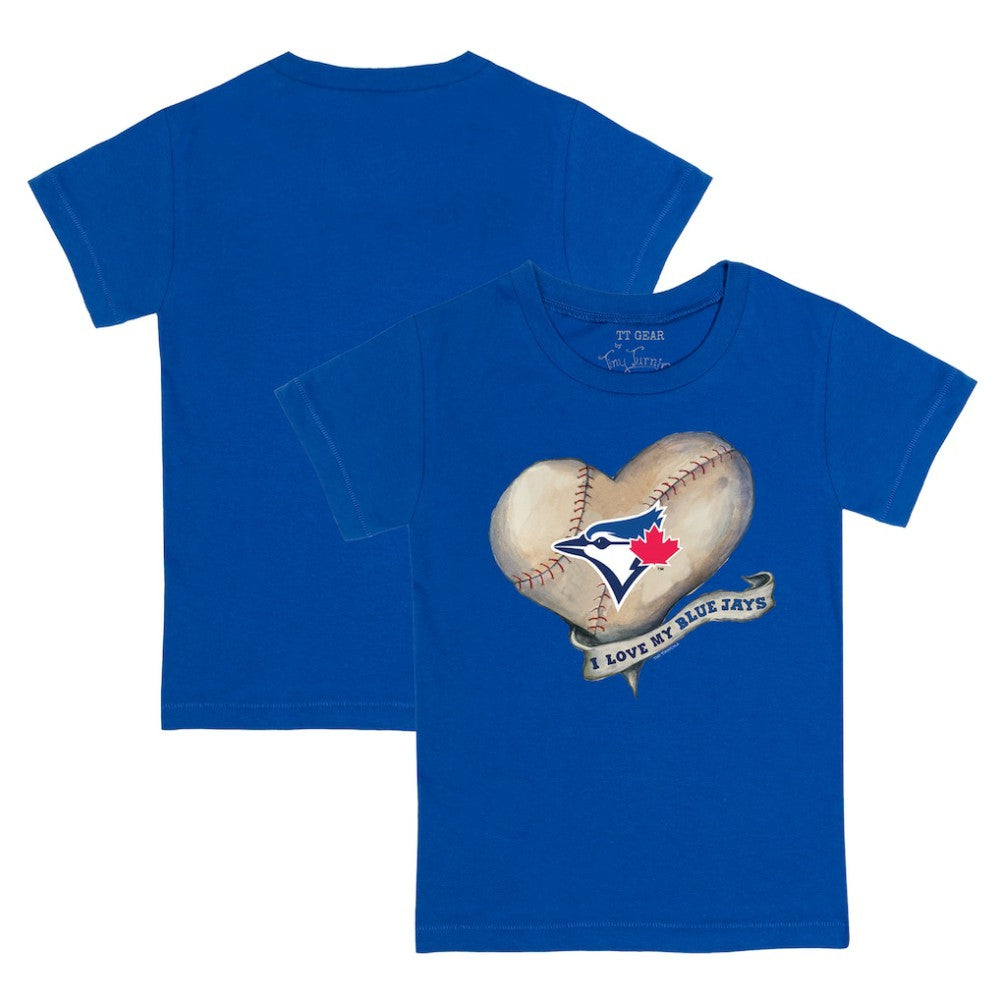 Toronto Blue Jays Tiny Turnip Youth Heart Banner T-Shirt - Royal - MLB Sale