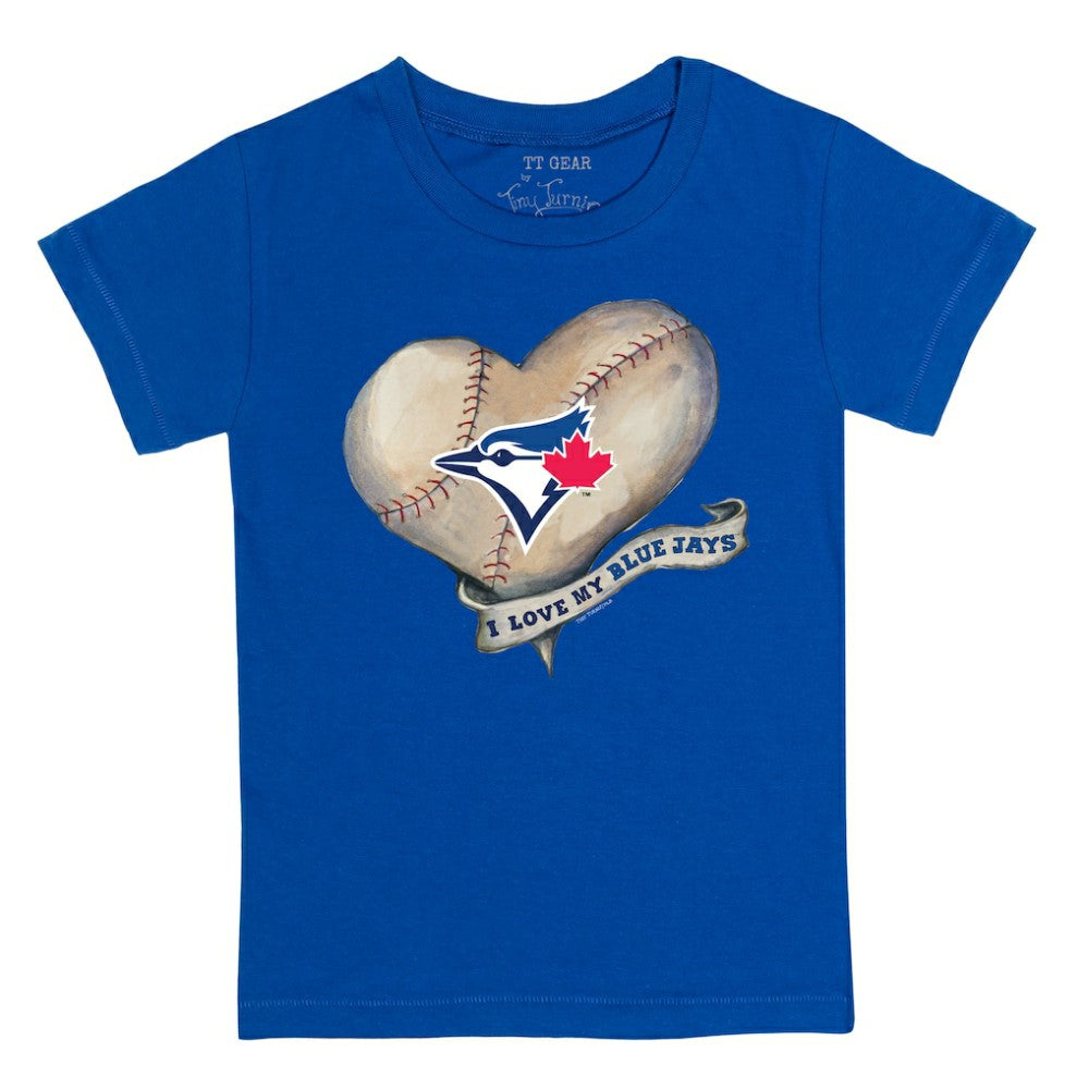 Toronto Blue Jays Tiny Turnip Youth Heart Banner T-Shirt - Royal - MLB Sale