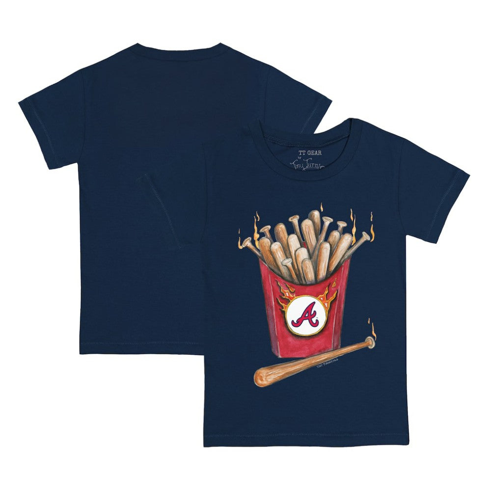 Atlanta Braves Tiny Turnip Youth Hot Bats T-Shirt - Navy - MLB on Sale