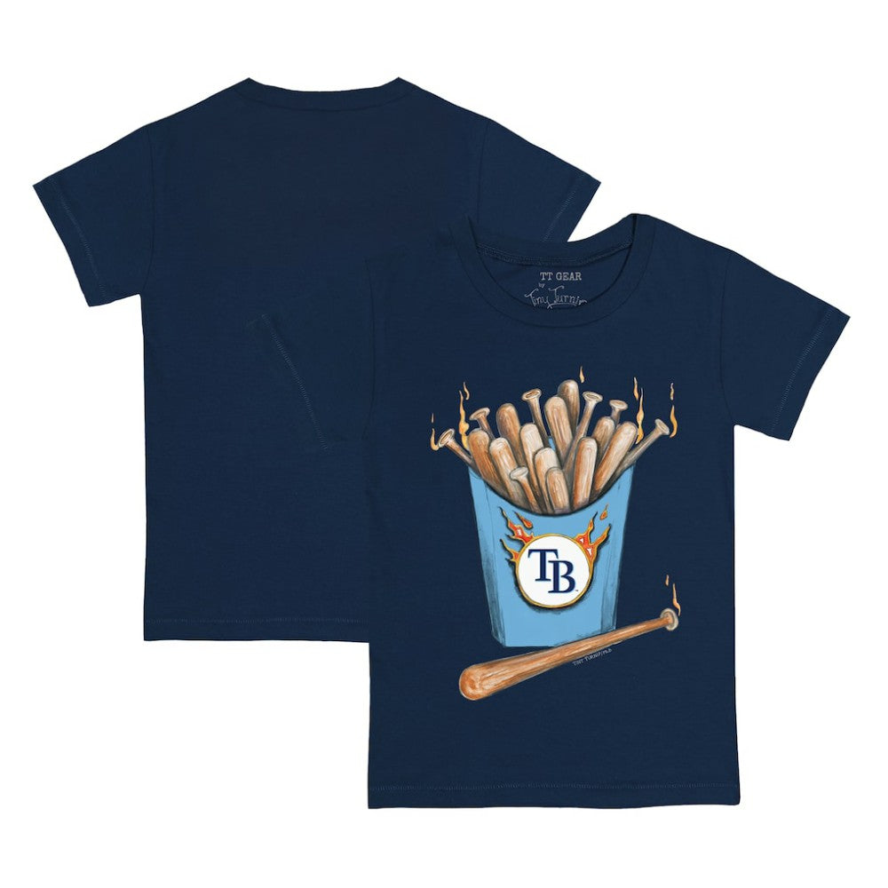 Tampa Bay Rays Tiny Turnip Youth Hot Bats T-Shirt - Navy - MLB Lifestyle