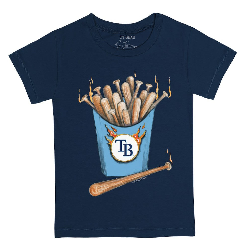 Tampa Bay Rays Tiny Turnip Youth Hot Bats T-Shirt - Navy - MLB Lifestyle