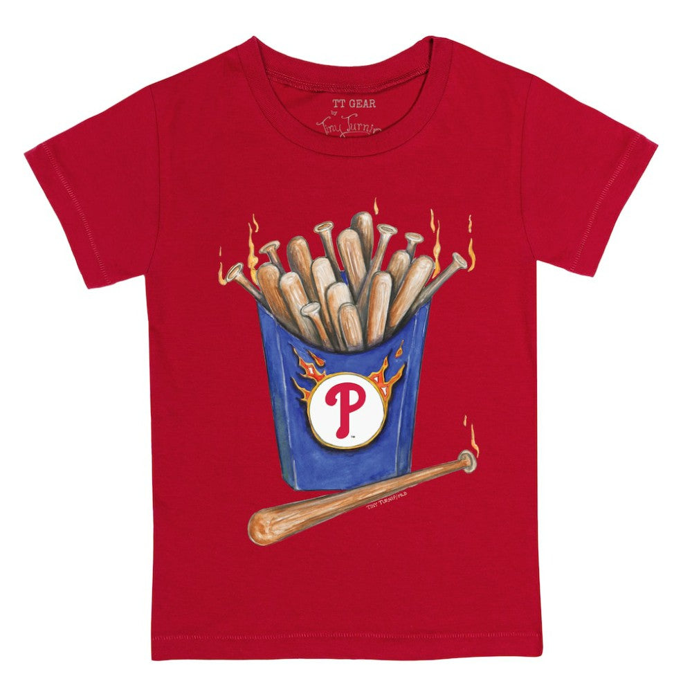 Philadelphia Phillies Tiny Turnip Youth Hot Bats T-Shirt - Red - MLB Discount