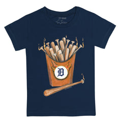 Detroit Tigers Tiny Turnip Youth Hot Bats T-Shirt - Navy - MLB Lifestyle