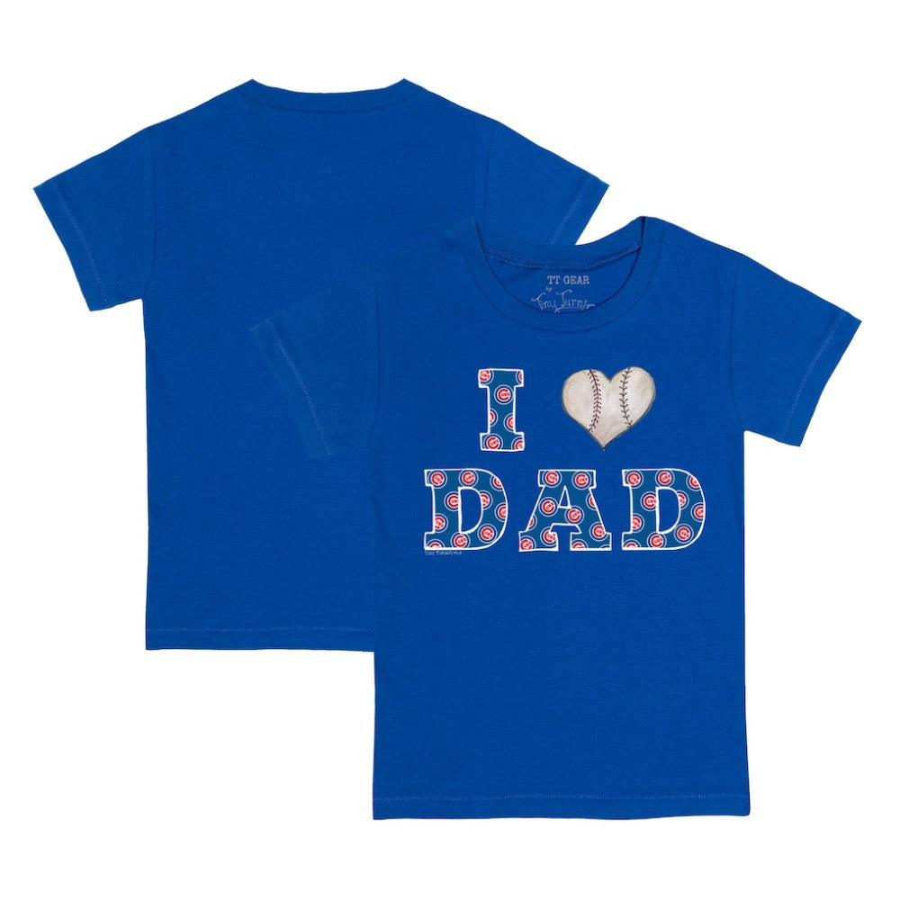 Chicago Cubs Tiny Turnip Youth I Love Dad T-Shirt - Royal - MLB Lifestyle