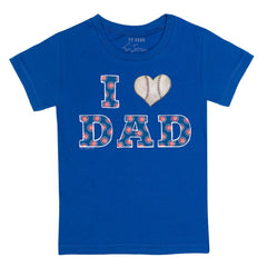 Chicago Cubs Tiny Turnip Youth I Love Dad T-Shirt - Royal - MLB Lifestyle