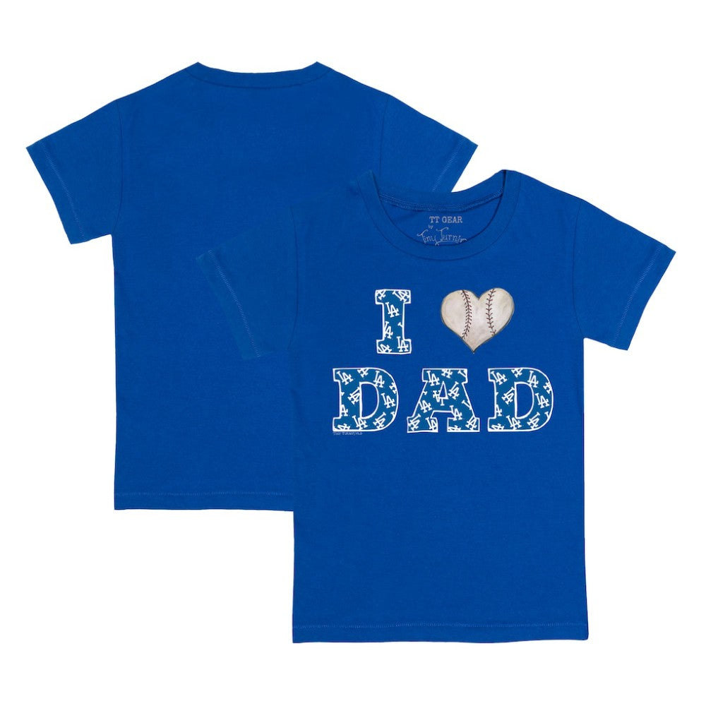 Los Angeles Dodgers Tiny Turnip Youth I Love Dad T-Shirt - Royal - MLB on Sale