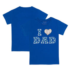 Los Angeles Dodgers Tiny Turnip Youth I Love Dad T-Shirt - Royal - MLB on Sale