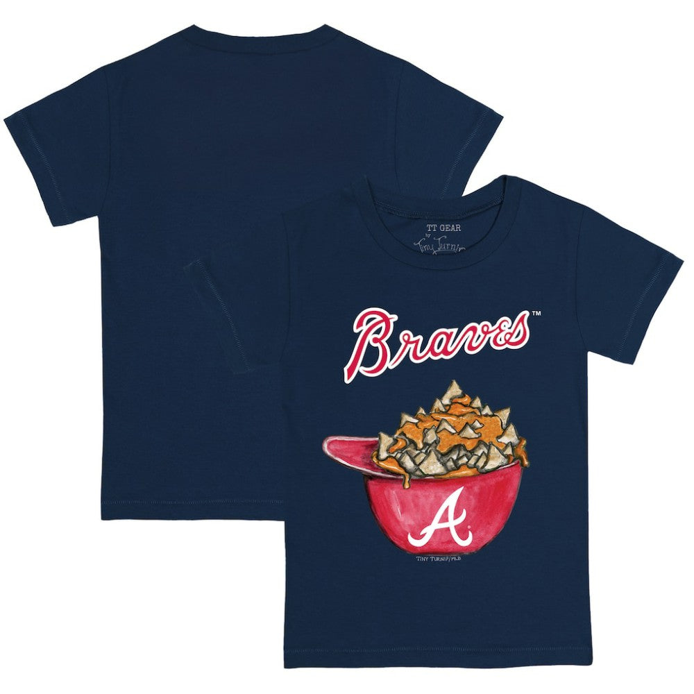 Atlanta Braves Tiny Turnip Youth Nacho Helmet T-Shirt - Navy - MLB Online