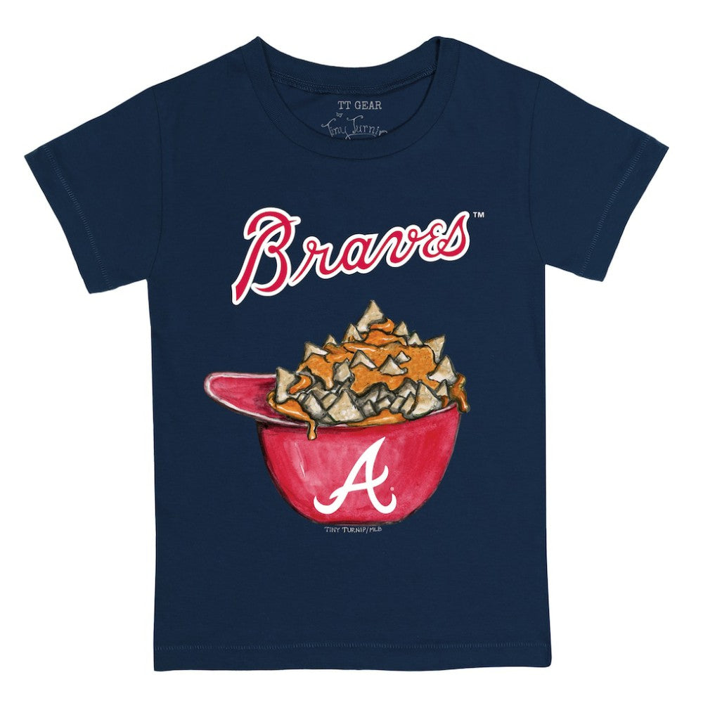 Atlanta Braves Tiny Turnip Youth Nacho Helmet T-Shirt - Navy - MLB Online