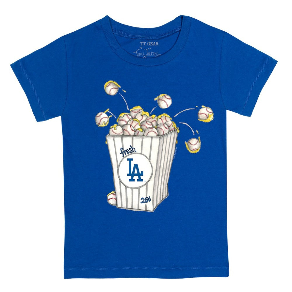 Los Angeles Dodgers Tiny Turnip Youth Popcorn T-Shirt - Royal - MLB Online
