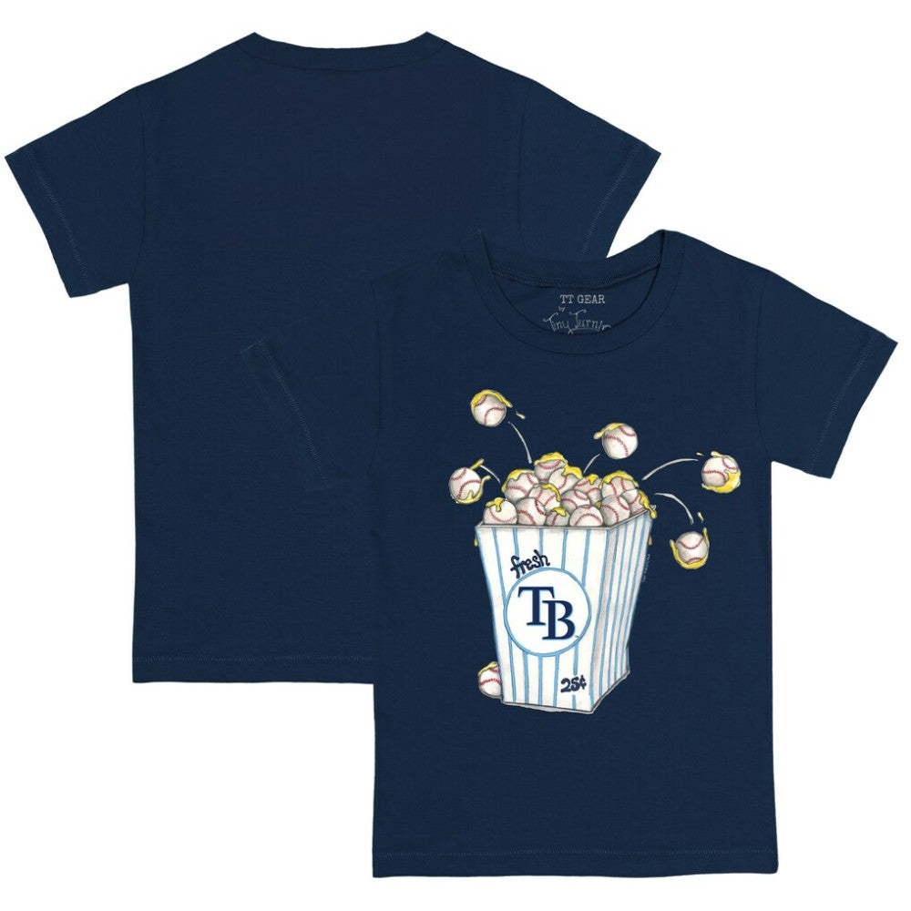 Tampa Bay Rays Tiny Turnip Youth Popcorn T-Shirt - Navy - MLB on Sale