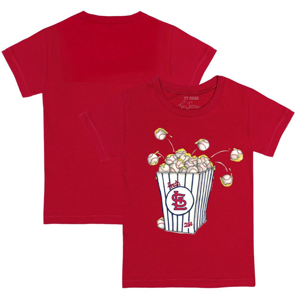 St. Louis Cardinals Tiny Turnip Youth Popcorn T-Shirt - Red - MLB on Sale