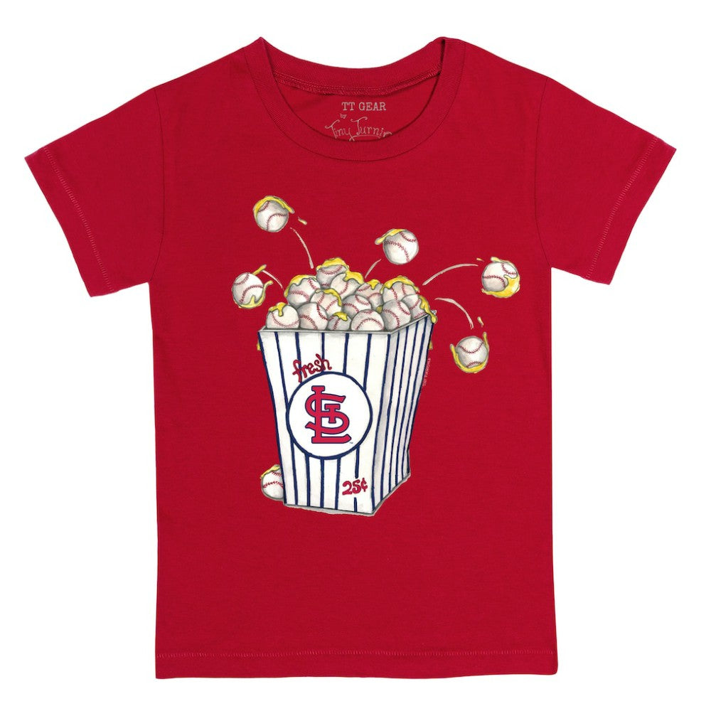 St. Louis Cardinals Tiny Turnip Youth Popcorn T-Shirt - Red - MLB on Sale