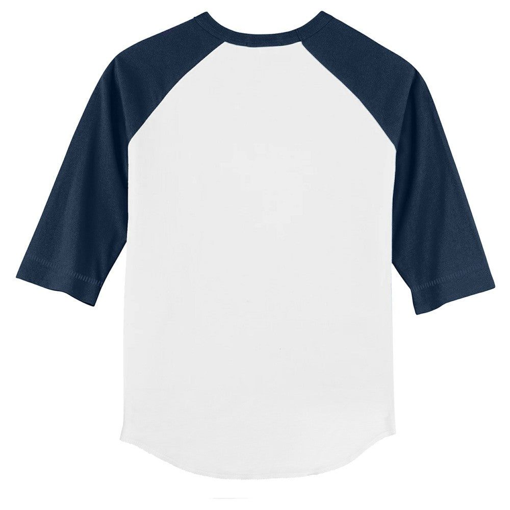 Minnesota Twins Tiny Turnip Youth Popcorn 3/4-Sleeve Raglan T-Shirt - White/Navy - MLB on Sale