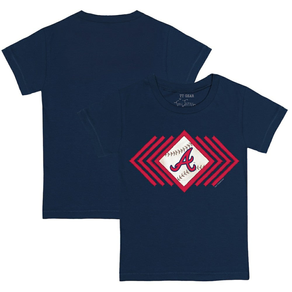 Atlanta Braves Tiny Turnip Youth Prism Arrows T-Shirt - Navy - MLB Discount