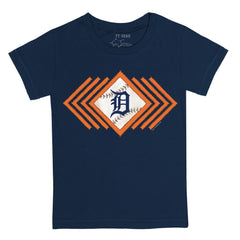 Detroit Tigers Tiny Turnip Youth Prism Arrows T-Shirt - Navy - MLB on Sale