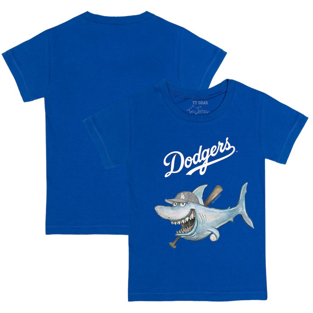 Los Angeles Dodgers Tiny Turnip Youth Shark T-Shirt - Royal - MLB Sale