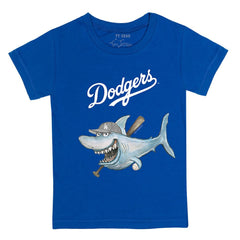 Los Angeles Dodgers Tiny Turnip Youth Shark T-Shirt - Royal - MLB Sale