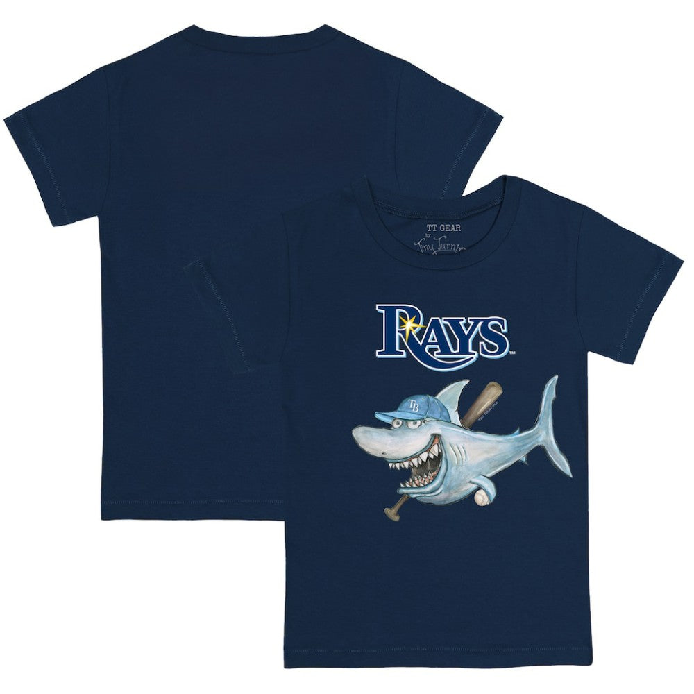 Tampa Bay Rays Tiny Turnip Youth Shark T-Shirt - Navy - MLB on Sale