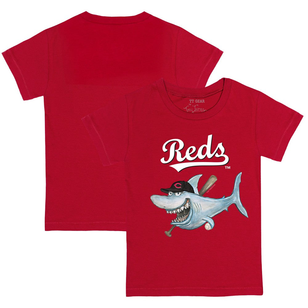 Cincinnati Reds Tiny Turnip Youth Shark T-Shirt - Red - MLB Online