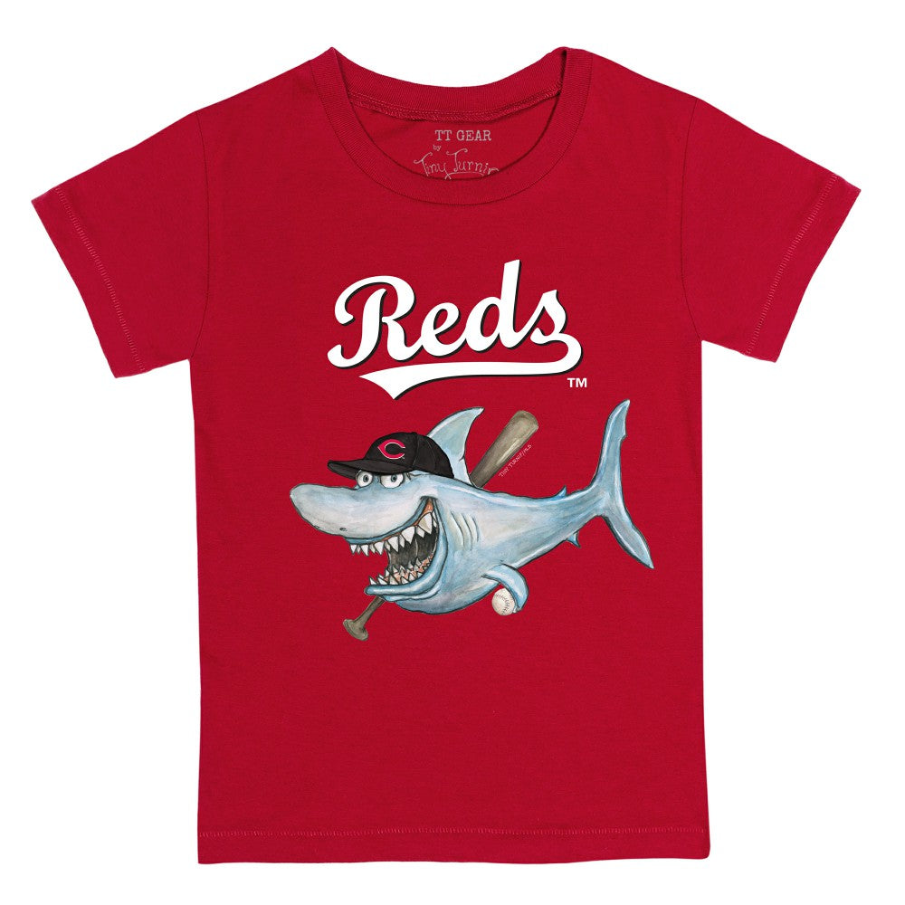 Cincinnati Reds Tiny Turnip Youth Shark T-Shirt - Red - MLB Online
