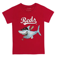Cincinnati Reds Tiny Turnip Youth Shark T-Shirt - Red - MLB Online