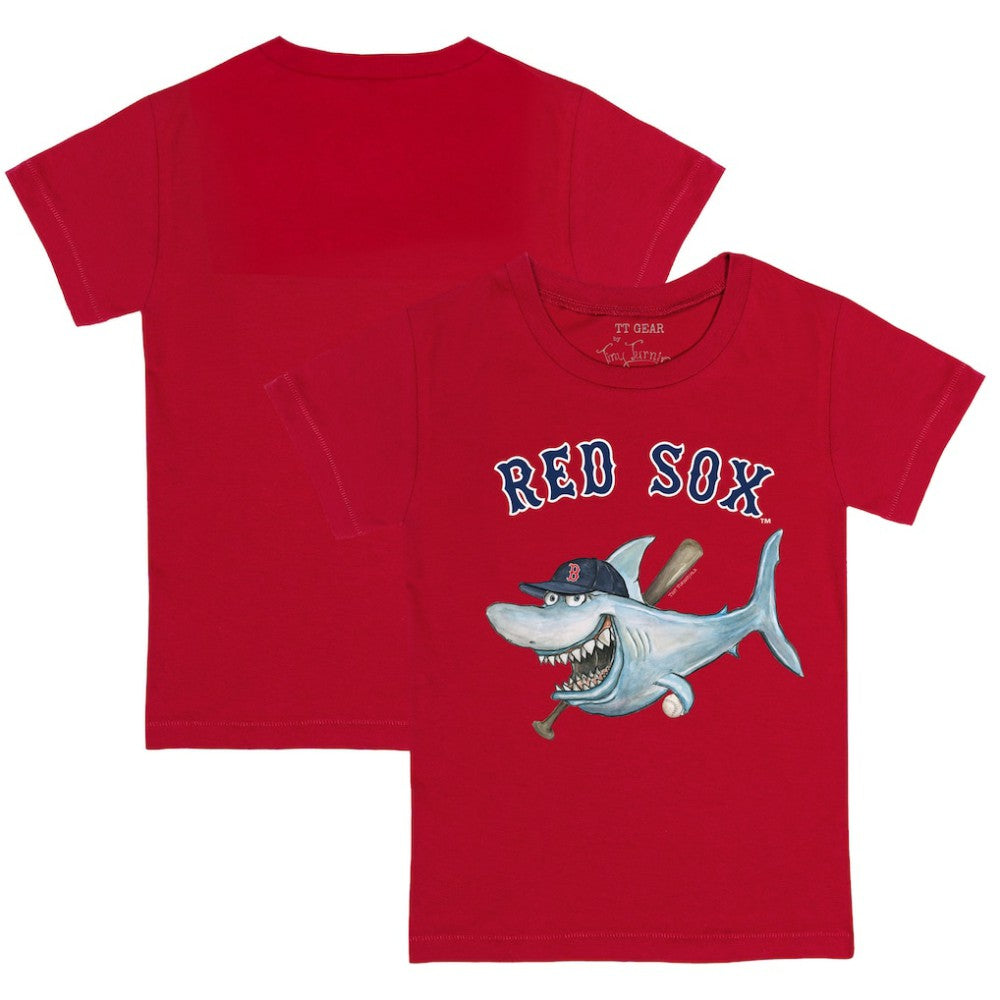 Boston Red Sox Tiny Turnip Youth Shark T-Shirt - Red - MLB Sale