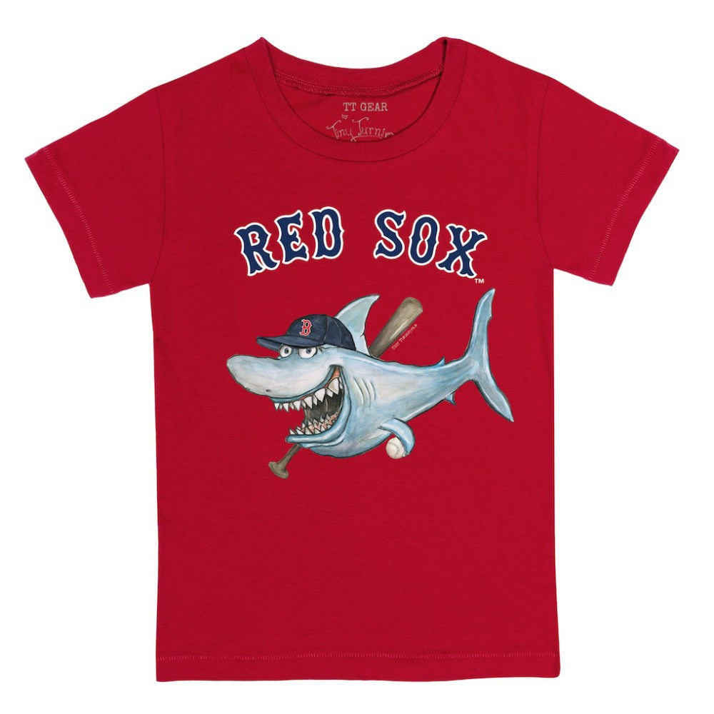 Boston Red Sox Tiny Turnip Youth Shark T-Shirt - Red - MLB Sale