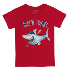 Boston Red Sox Tiny Turnip Youth Shark T-Shirt - Red - MLB Sale