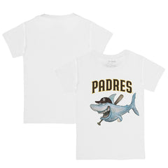 San Diego Padres Tiny Turnip Youth Shark Logo T-Shirt - White - MLB Online