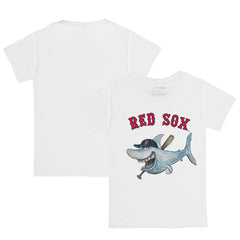 Boston Red Sox Tiny Turnip Youth Shark Logo T-Shirt - White - MLB Online